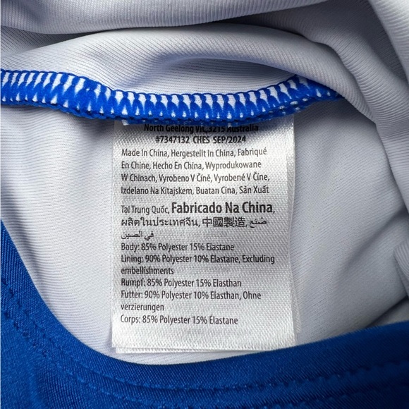 Cotton On Toddler Girl Lydia Beaded Sequin One Piece Long Sleeve Swimsuit Size 3 - Picture 6 of 6